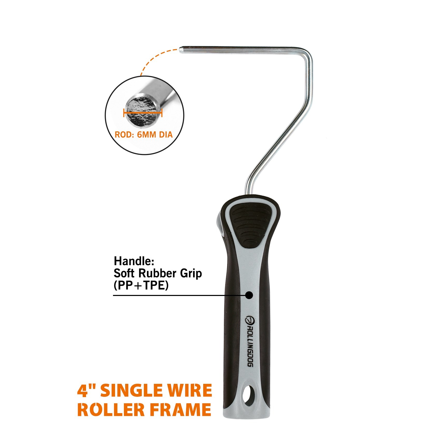 Ручка для валика Rollingdog Single Wire Roller Frame 30016 100 мм